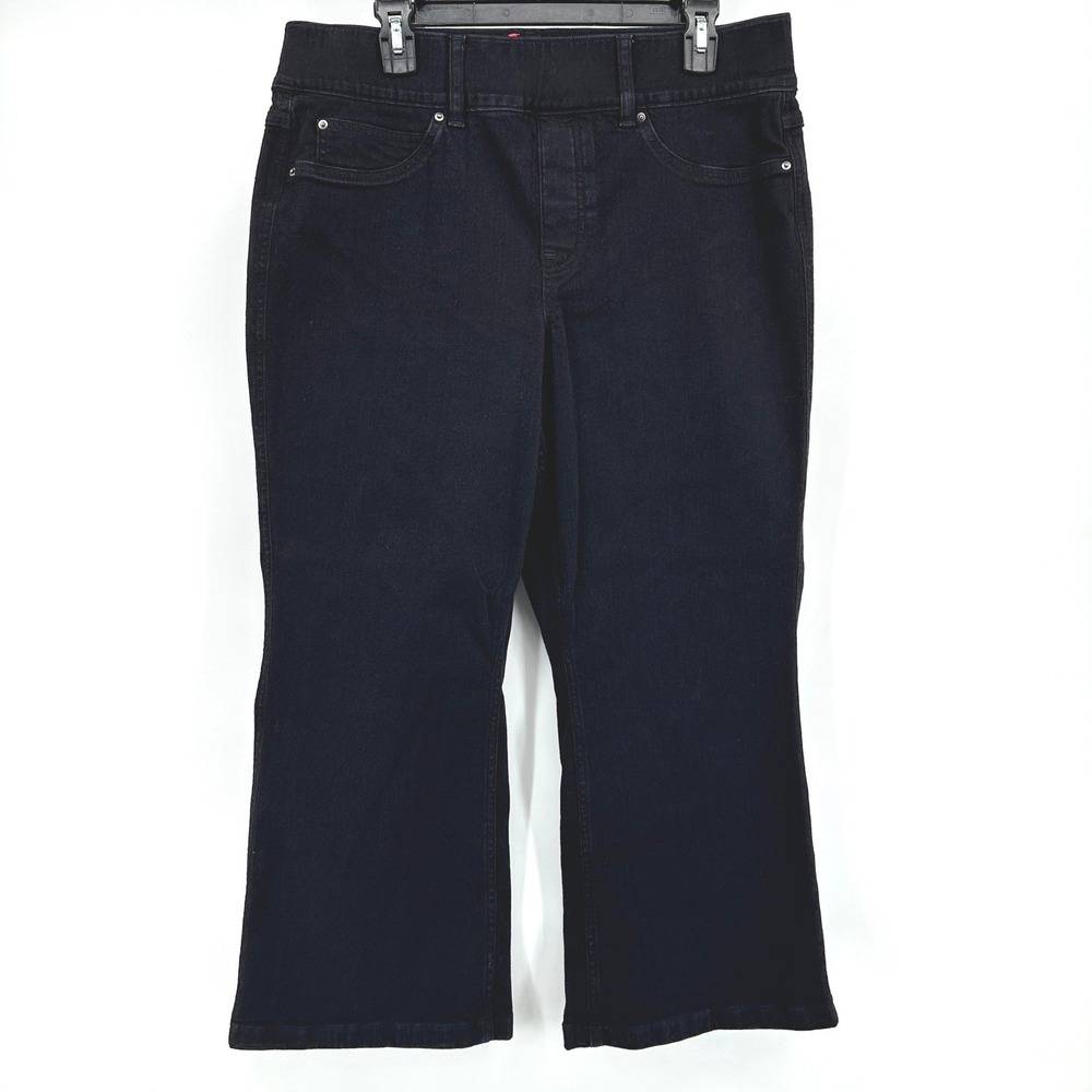 SPANX Cropped Flare‎ Jeans Womens Size 1X/1T Stretch Pull-On Pants